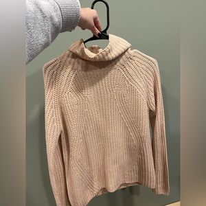 Light pink cowl neck sweater